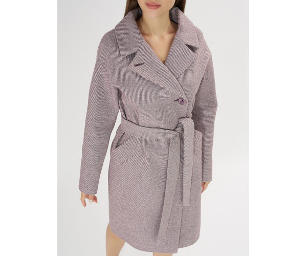 Пальто демисезонное фиолетового цвета 4263F