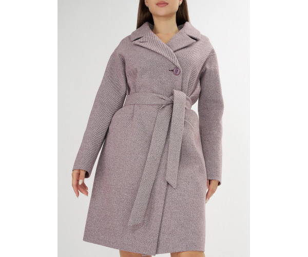 Пальто демисезонное фиолетового цвета 4263F