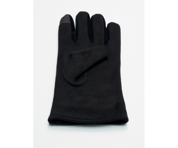 Классические перчатки зимние мужские черного цвета 603Ch