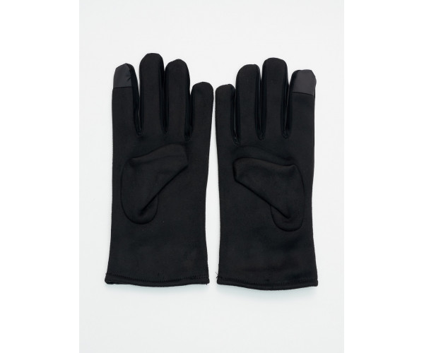 Классические перчатки зимние мужские черного цвета 603Ch