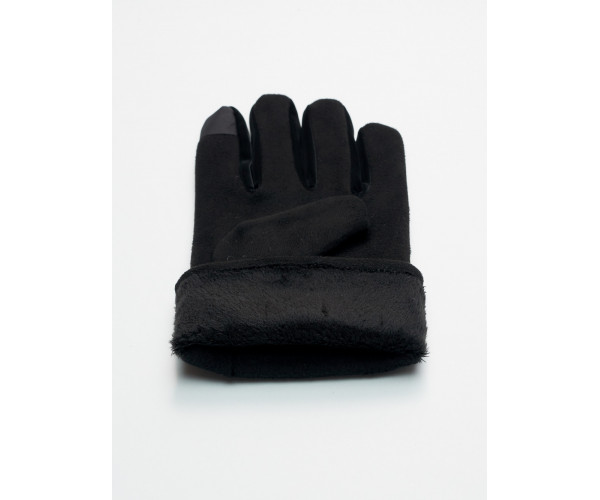 Классические перчатки зимние мужские черного цвета 603Ch