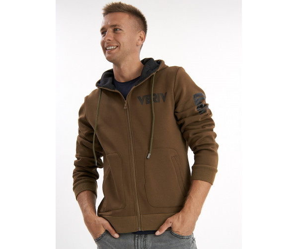 Толстовка мужская цвета хаки 3003Kh