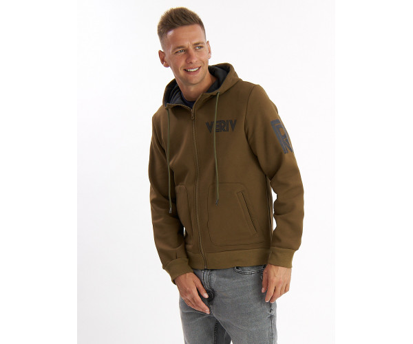 Толстовка мужская цвета хаки 3003Kh