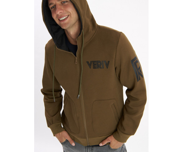 Толстовка мужская цвета хаки 3003Kh