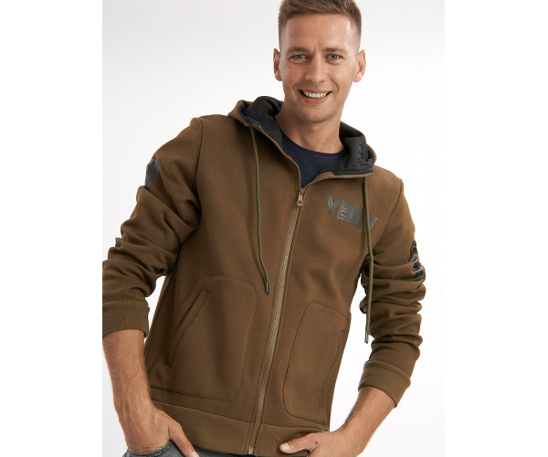 Толстовка мужская цвета хаки 3003Kh