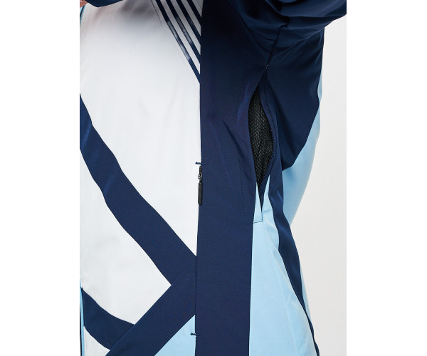 Горнолыжный костюм женский голубого цвета 077031Gl