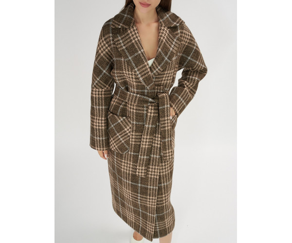 Пальто демисезонное коричневого цвета 40002K