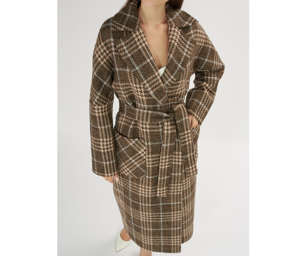 Пальто демисезонное коричневого цвета 40002K