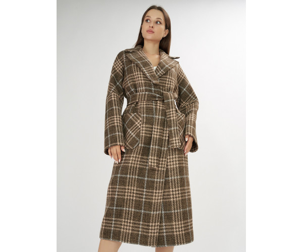 Пальто демисезонное коричневого цвета 40002K