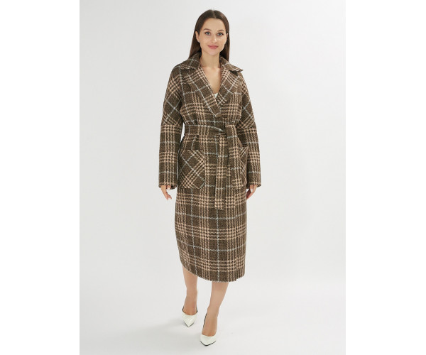 Пальто демисезонное коричневого цвета 40002K