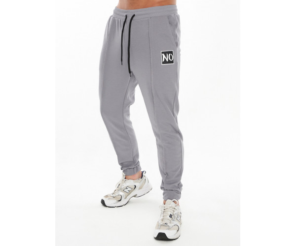 Костюм джоггеры с футболкой серого цвета 9181Sr