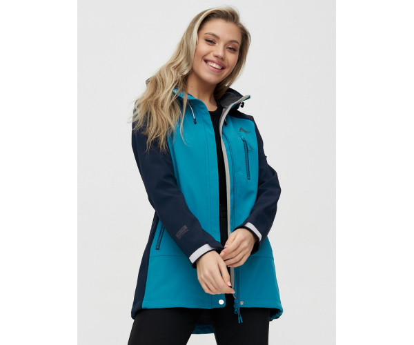 Костюм  женский синего цвета 02030S