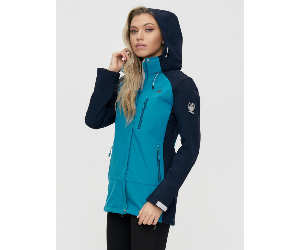 Костюм  женский синего цвета 02030S