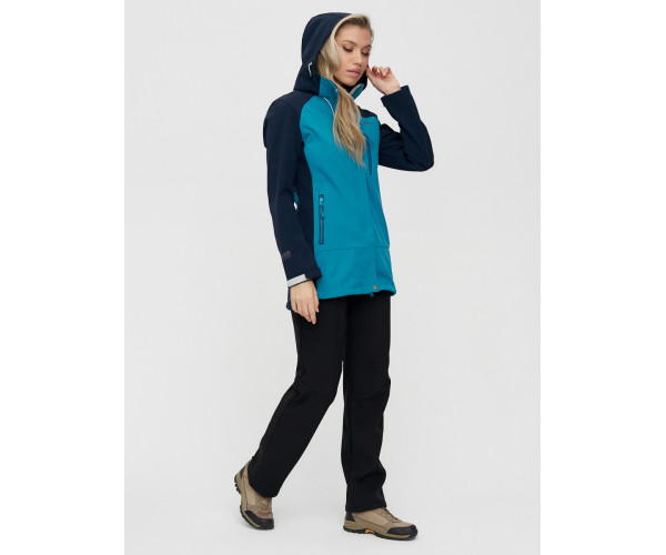 Костюм  женский синего цвета 02030S