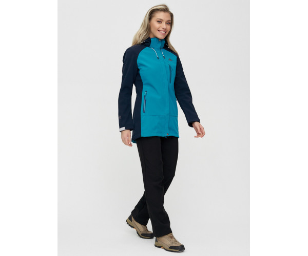 Костюм  женский синего цвета 02030S