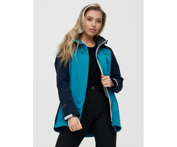 Костюм  женский синего цвета 02030S