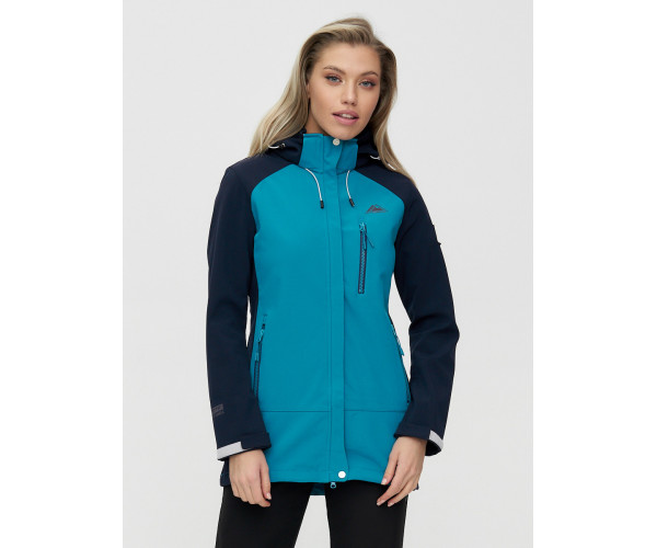 Костюм  женский синего цвета 02030S