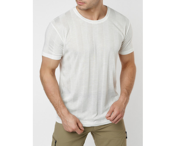 Однотонная футболка белого цвета 221411Bl