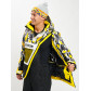 Горнолыжная куртка анорак мужская желтого цвета 77027J