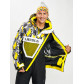 Горнолыжная куртка анорак мужская желтого цвета 77027J