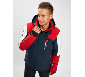 Горнолыжная куртка мужская красного цвета 77018Kr
