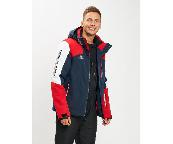 Горнолыжная куртка мужская красного цвета 77018Kr