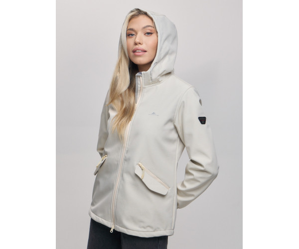 Ветровка  женская бежевого цвета 20014B