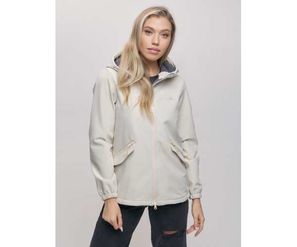 Ветровка  женская бежевого цвета 20014B
