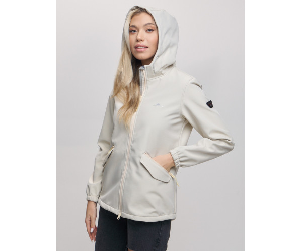 Ветровка  женская бежевого цвета 20014B