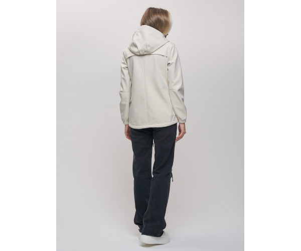 Ветровка  женская бежевого цвета 20014B