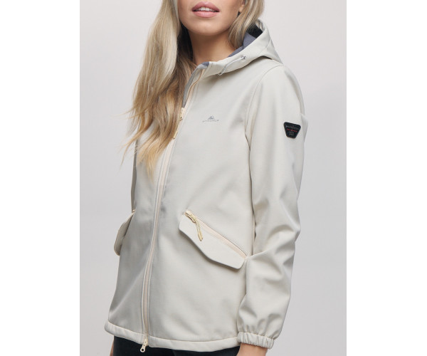 Ветровка  женская бежевого цвета 20014B