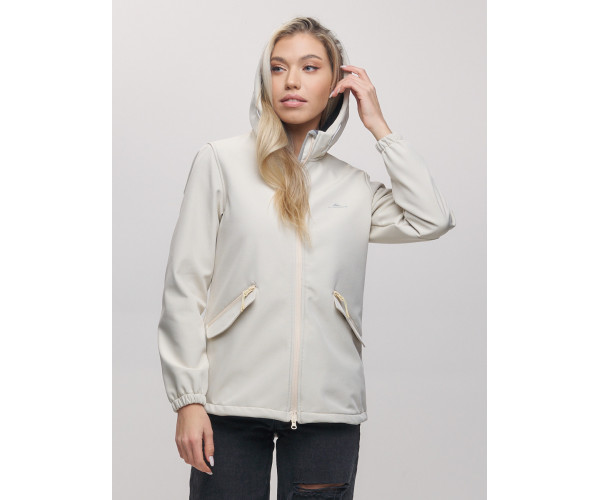 Ветровка  женская бежевого цвета 20014B