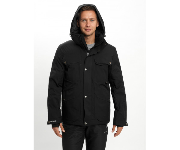 Горнолыжный костюм мужской  черного цвета 02088Ch