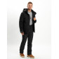 Горнолыжный костюм мужской  черного цвета 02088Ch