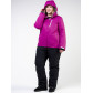Женский зимний костюм горнолыжный большого размера фиолетового цвета 011982F