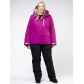 Женский зимний костюм горнолыжный большого размера фиолетового цвета 011982F