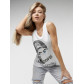 Футболка без рукавов женская белого цвета 8215Bl