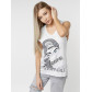 Футболка без рукавов женская белого цвета 8215Bl