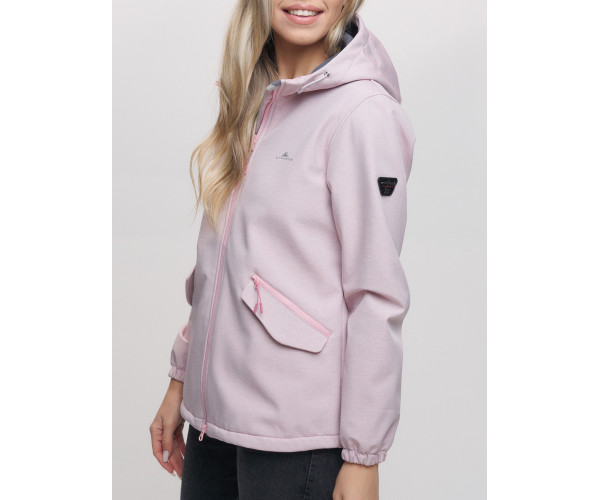 Ветровка  женская розового цвета 20014R