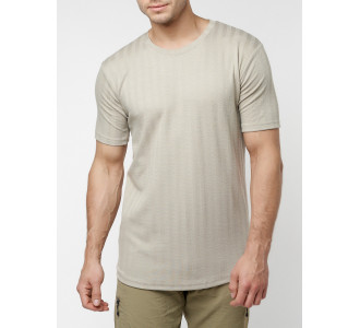 Мужская футболка в сетку бежевого цвета 221490B