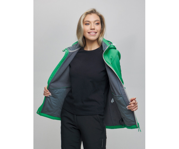 Костюм  женский зеленого цвета 02034Z