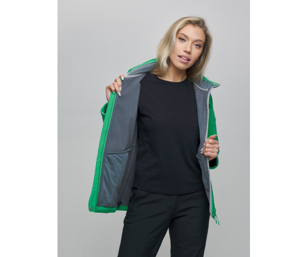 Костюм  женский зеленого цвета 02034Z