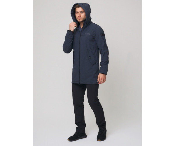 Спортивный костюм мужской  темно-серого цвета 02020TC