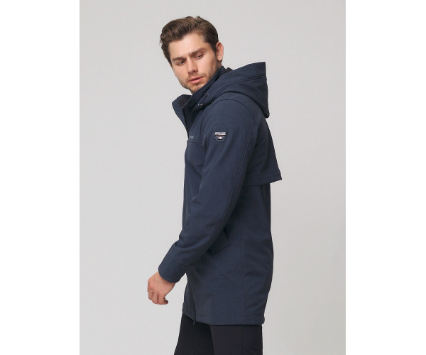 Спортивный костюм мужской  темно-серого цвета 02020TC