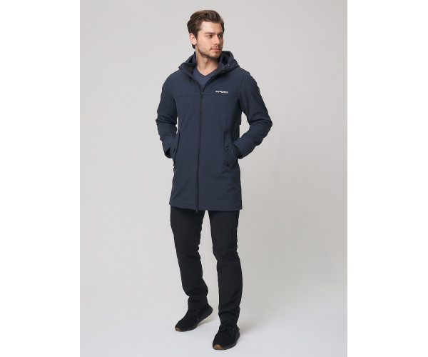 Спортивный костюм мужской  темно-серого цвета 02020TC