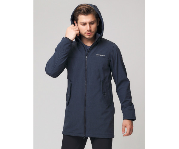 Спортивный костюм мужской  темно-серого цвета 02020TC