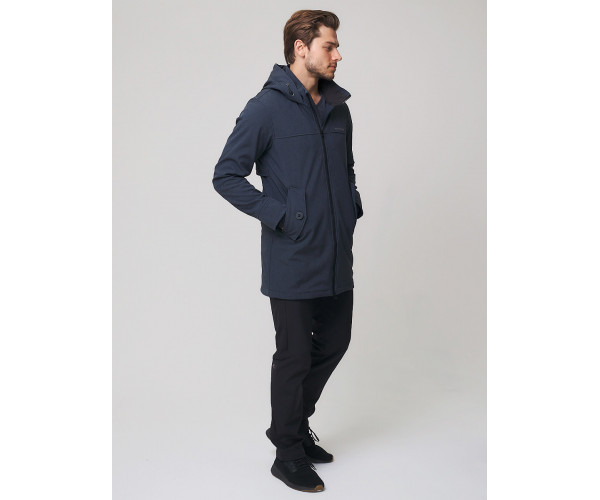 Спортивный костюм мужской  темно-серого цвета 02020TC