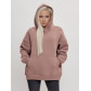 Худи женское оверсайз с начосом бежевого цвета 1086B