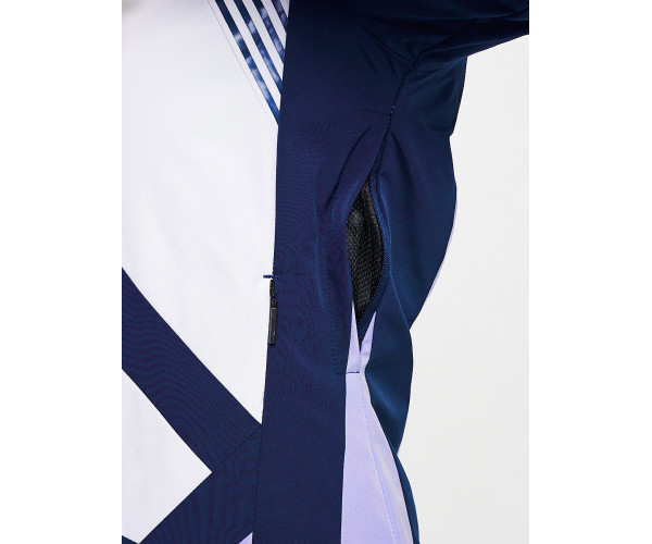 Горнолыжный костюм женский фиолетового цвета 077031F