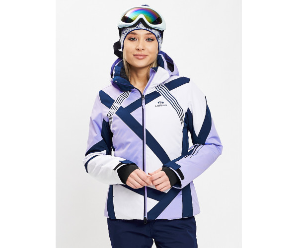 Горнолыжный костюм женский фиолетового цвета 077031F